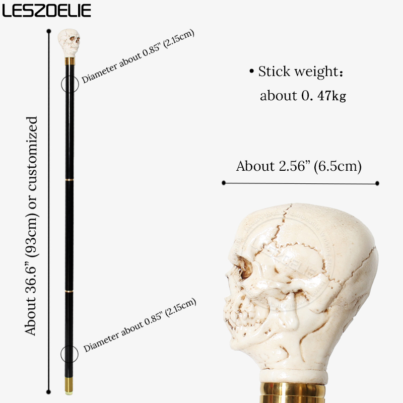 93cm Skull-Head Black German B - Men Accessories Tips recensione e prezzo