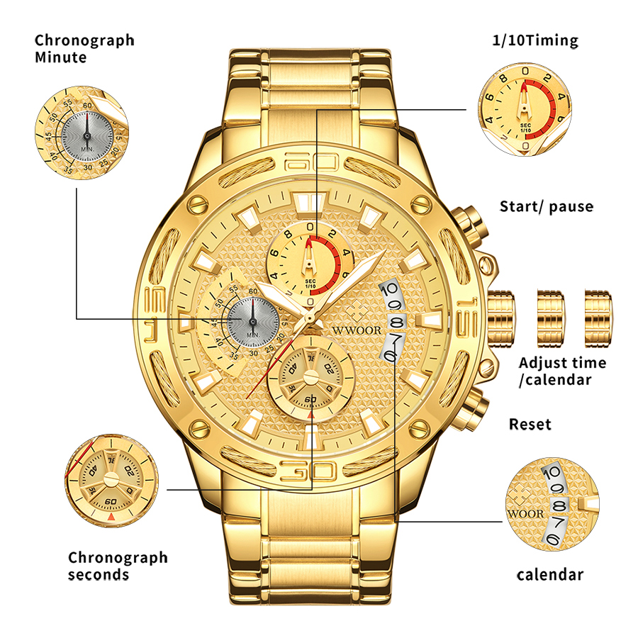 Fashion Men Watches Wwoor Top  - Men'S Accessories Luxury Brands recensione e prezzo