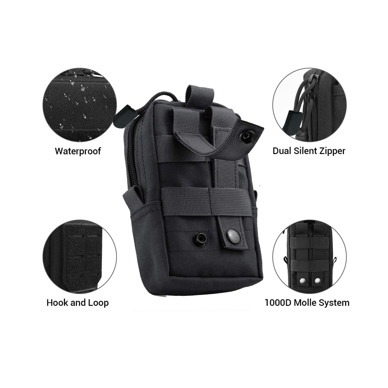 Tactical Molle Pouch Waist Bag - Men Accessories Organiser recensione e prezzo