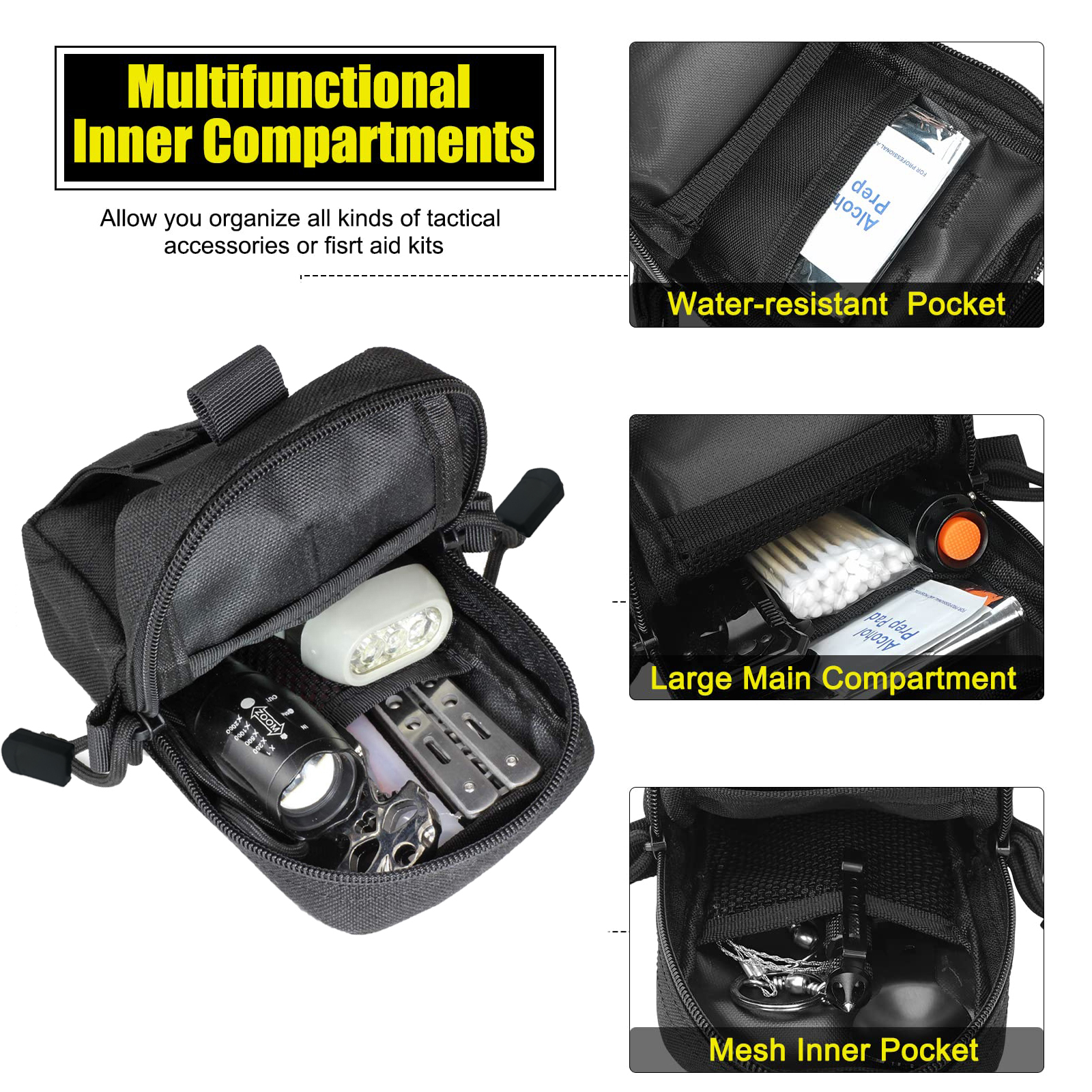 Tactical Molle Pouch Waist Bag - Men Accessories Organiser recensione e prezzo