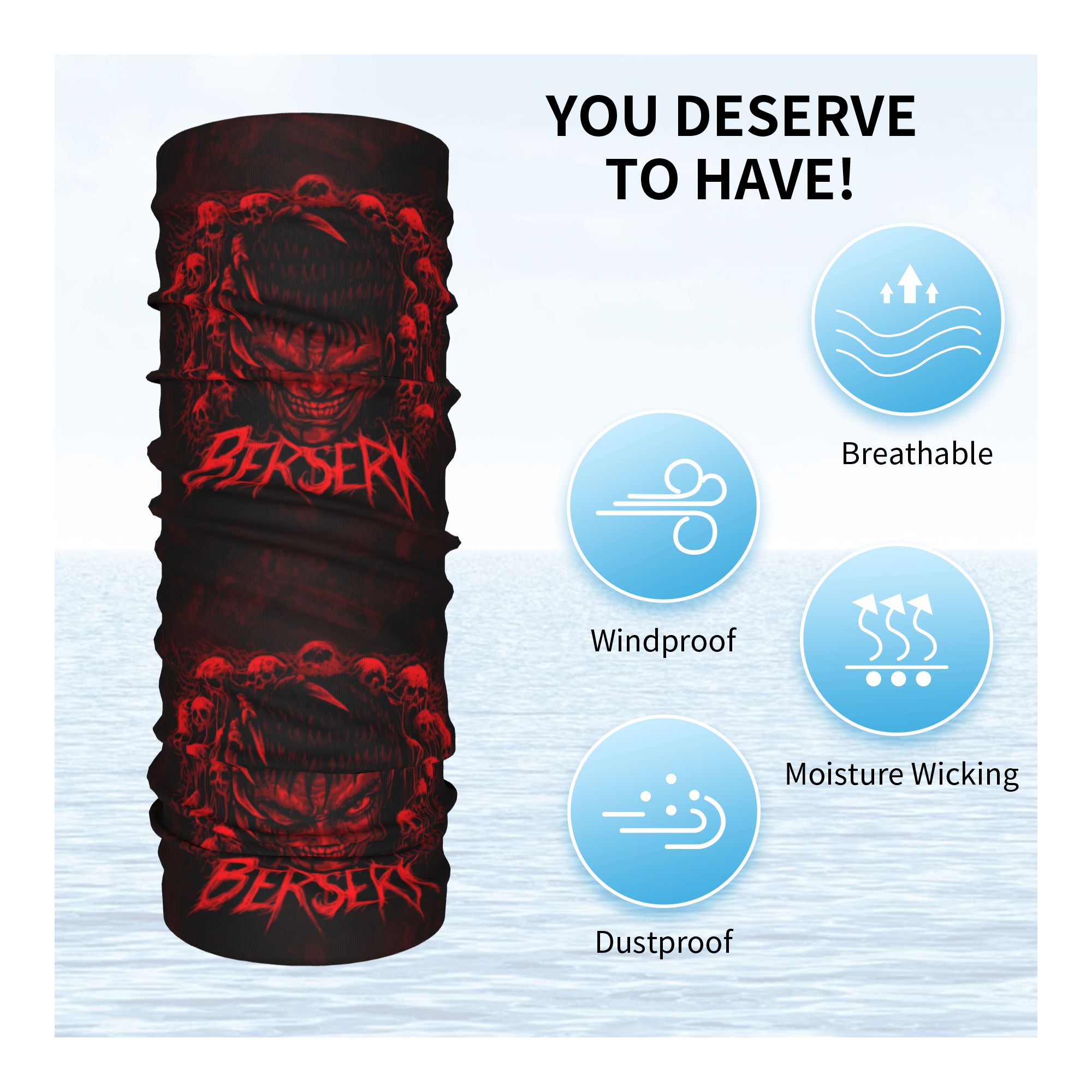 B-Berserks Bandana Neck Gaiter - Men Accessories Brands recensione e prezzo