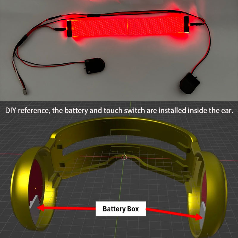 Red Flexible Bendable DIY LED  - X Men Accessories recensione e prezzo