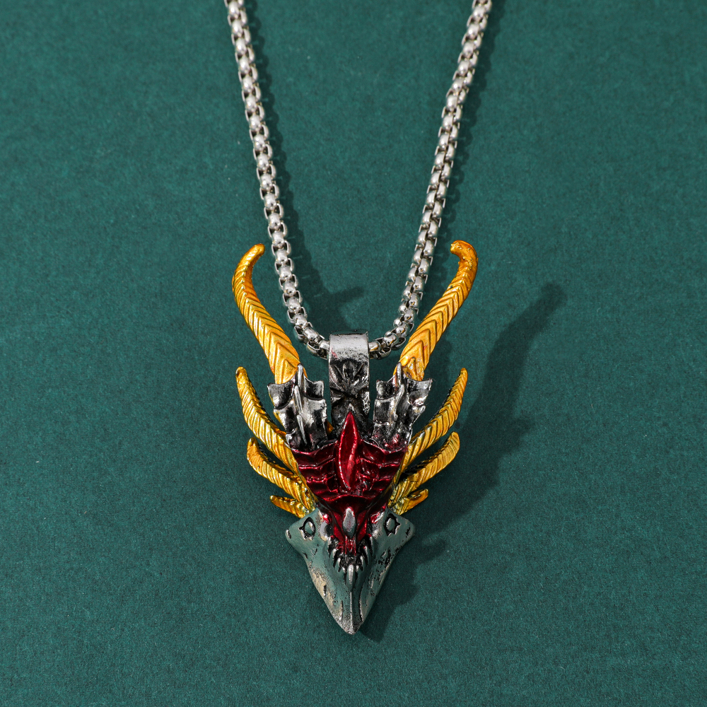 Retro Hip-Hop Evil Dragon Head - Men'S Accessories And Jewelry recensione e prezzo