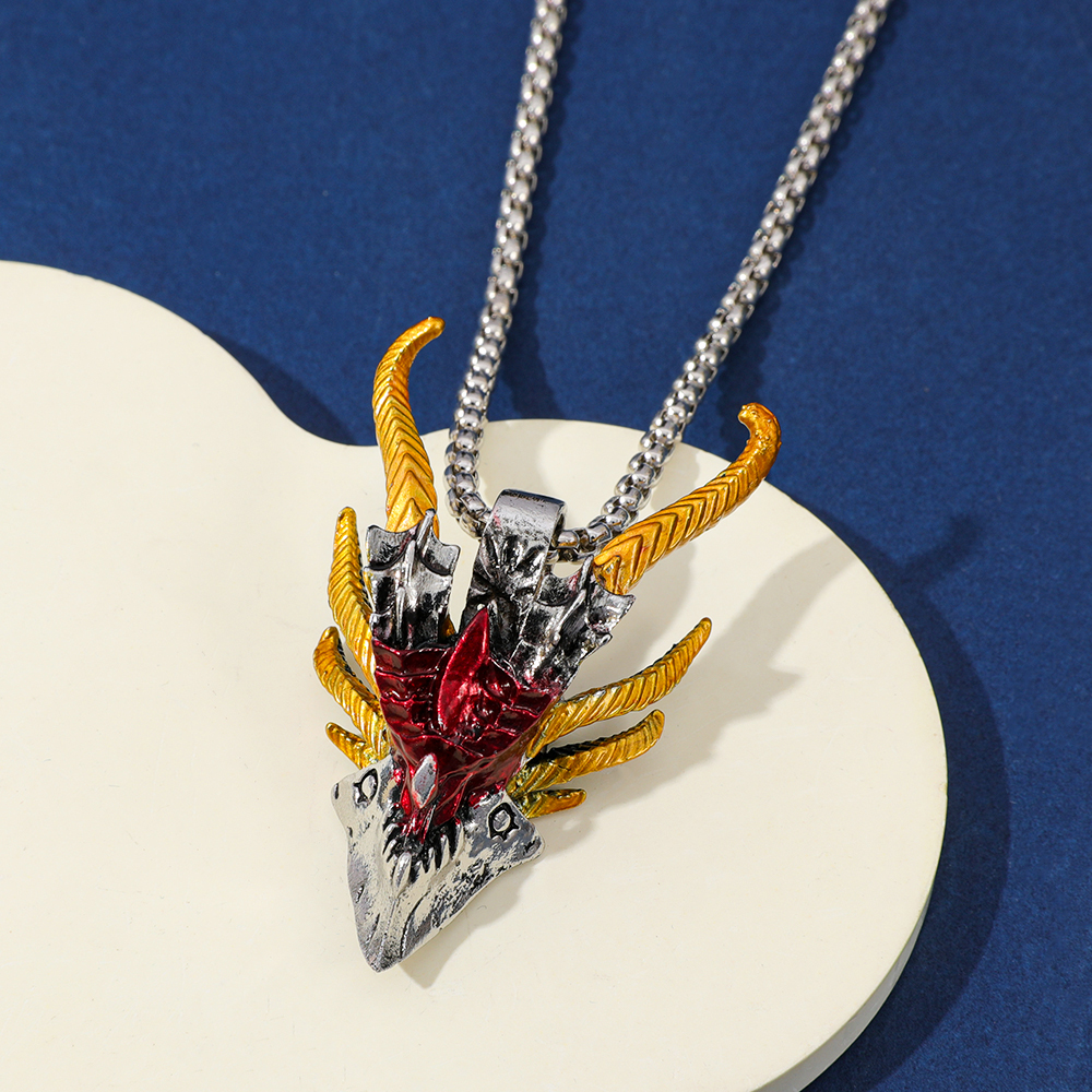 Retro Hip-Hop Evil Dragon Head - Men'S Accessories And Jewelry recensione e prezzo