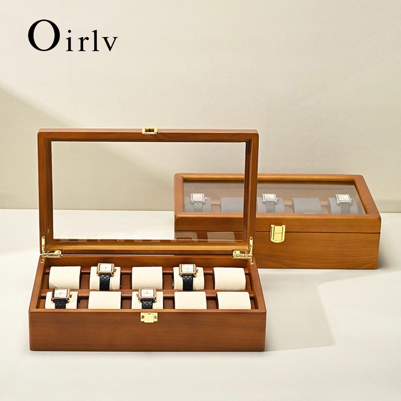 Oirlv 10 Grids Watch Box Woode - Men Accessories Organiser recensione e prezzo