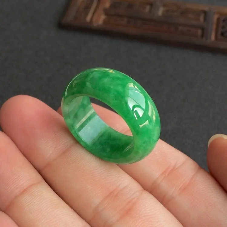 Natural Green Jade Ring Jadeit - Men Accessories For Wedding recensione e prezzo