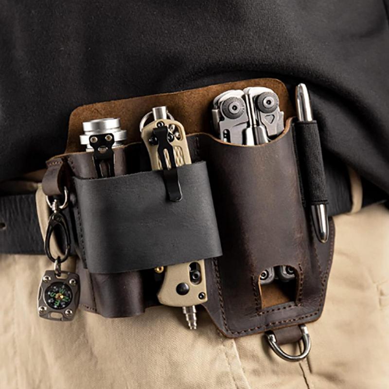 Men Leather EDCs Organizer She - Men Accessories Organiser recensione e prezzo