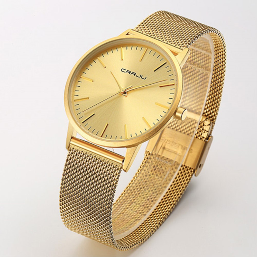 CRRJU Ultra Slim Gold Quartz W - Men'S Accessories Luxury Brands recensione e prezzo