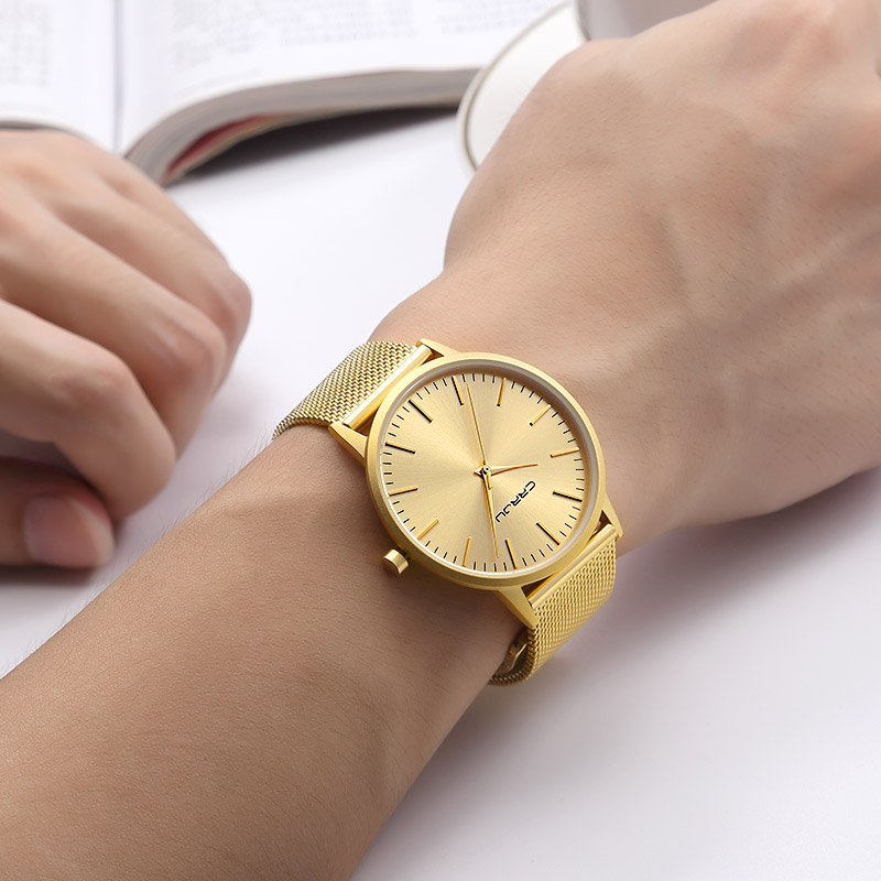 CRRJU Ultra Slim Gold Quartz W - Men'S Accessories Luxury Brands recensione e prezzo