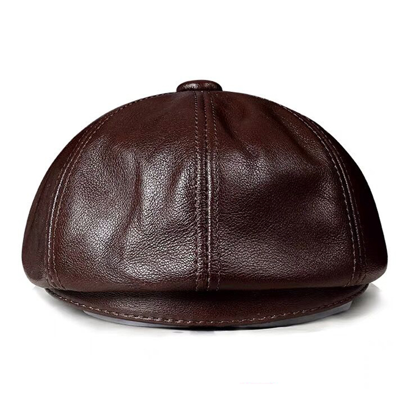 Spring New Genuine Leather Hat - Men Accessories Brands recensione e prezzo
