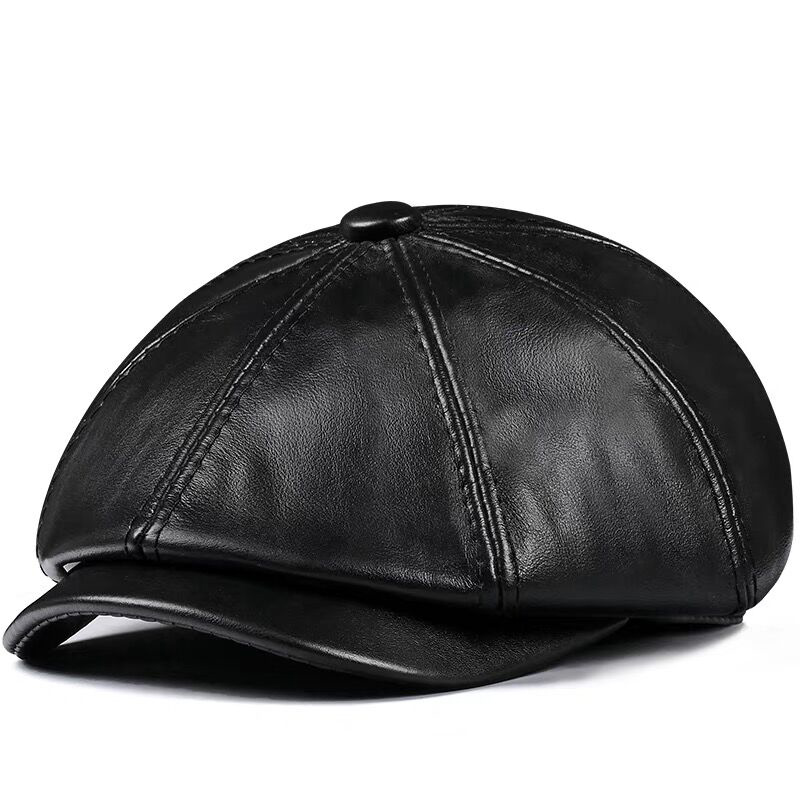 Spring New Genuine Leather Hat - Men Accessories Brands recensione e prezzo
