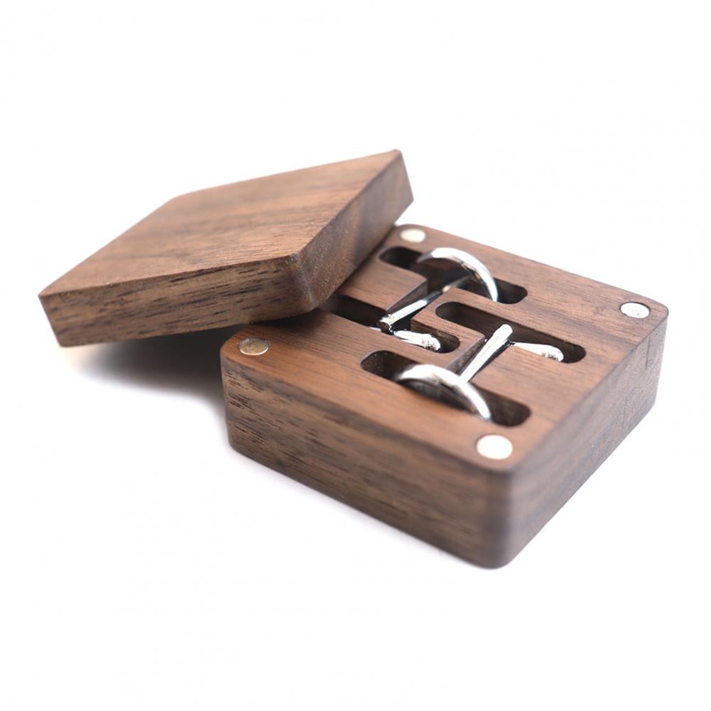 Walnut Cufflink Box Solid Wood - Men Accessories Organiser recensione e prezzo