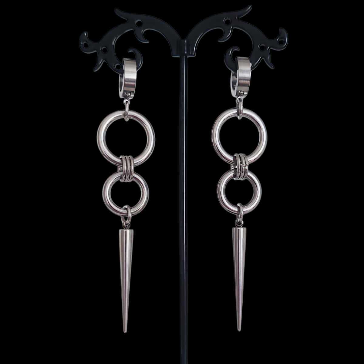 Punk rivet earring,Goth jewelr - Men Accessories Tips recensione e prezzo