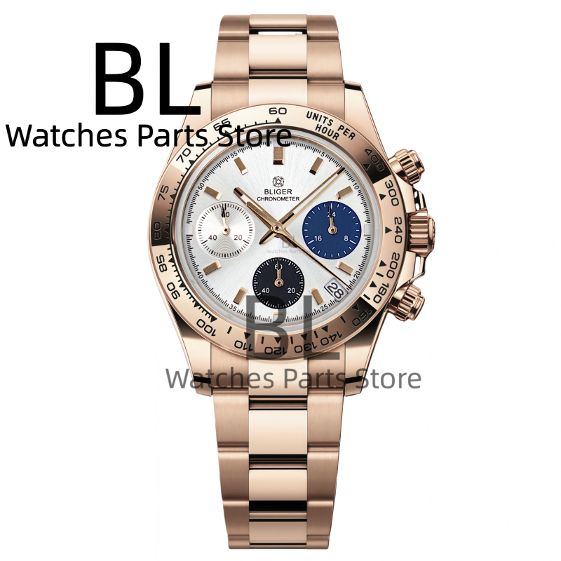 BLIGER Two Tone Silver Rose Me - Men'S Accessories Luxury Brands recensione e prezzo