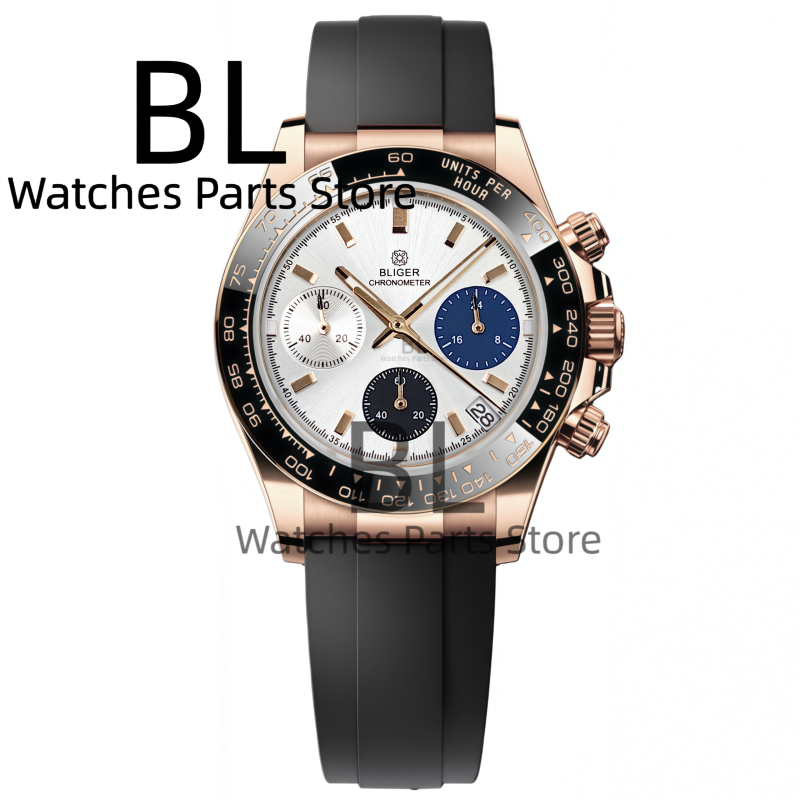 BLIGER Two Tone Silver Rose Me - Men'S Accessories Luxury Brands recensione e prezzo