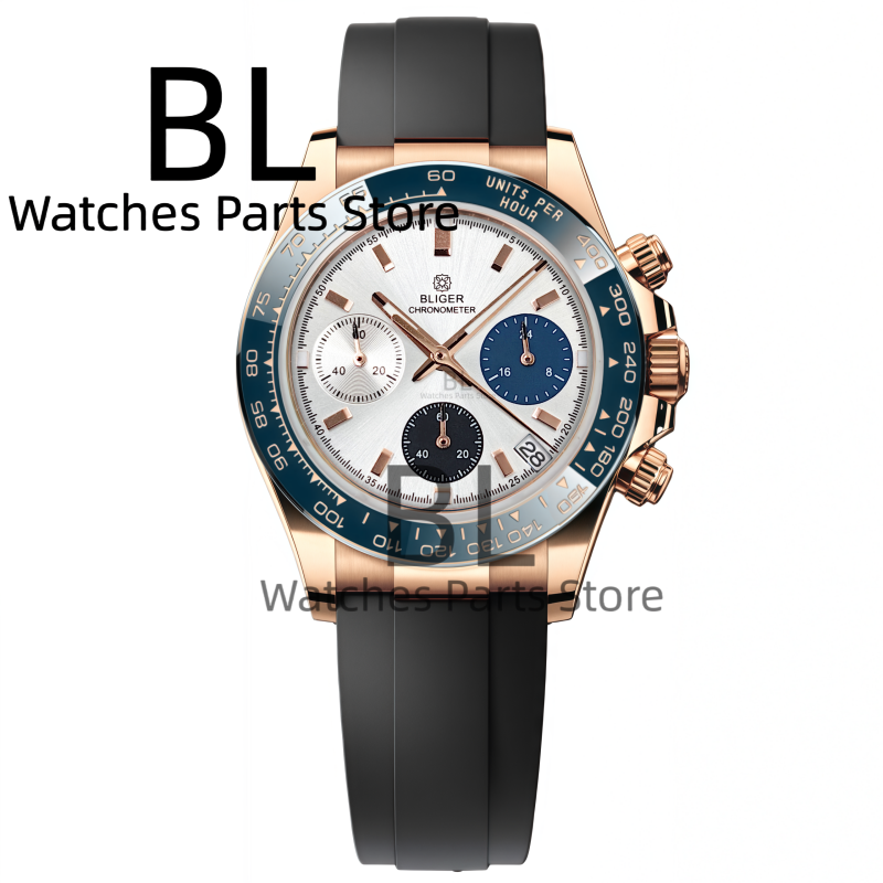 BLIGER Two Tone Silver Rose Me - Men'S Accessories Luxury Brands recensione e prezzo