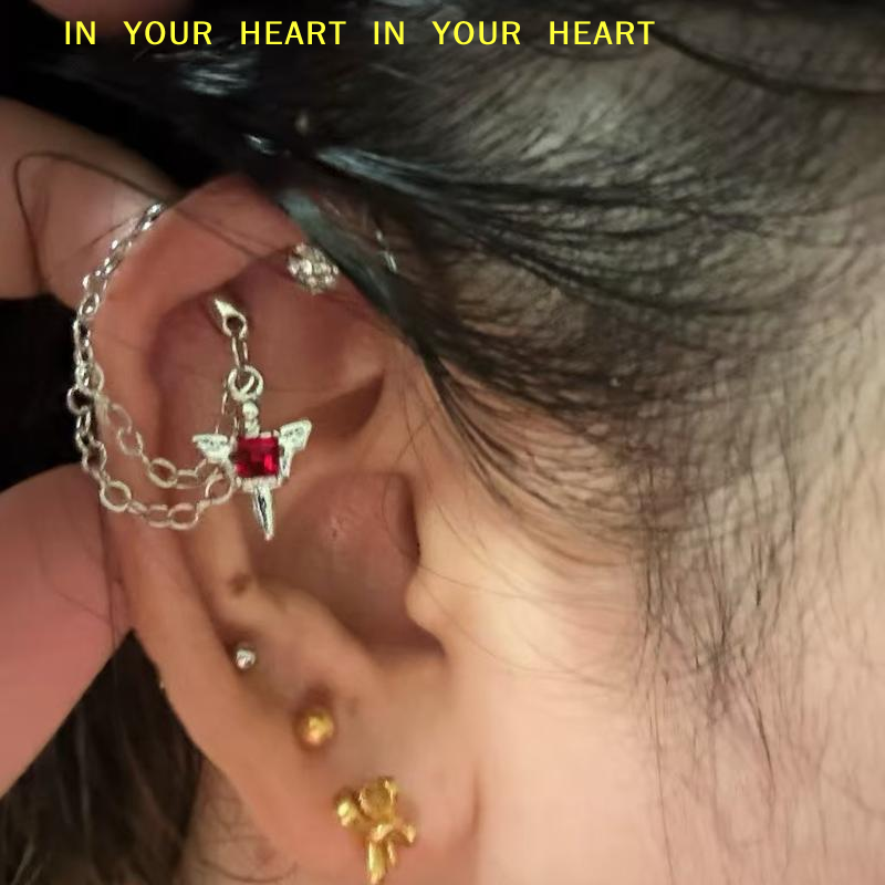 【X】Red Zircon Wing Chain Pierc - X Men Accessories recensione e prezzo