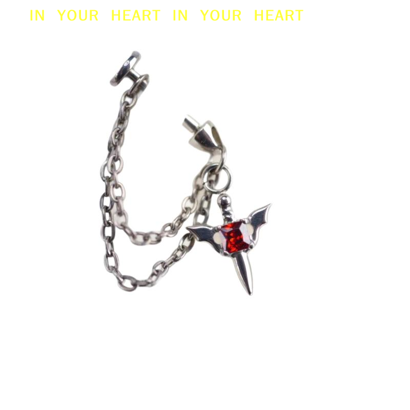 【X】Red Zircon Wing Chain Pierc - X Men Accessories recensione e prezzo