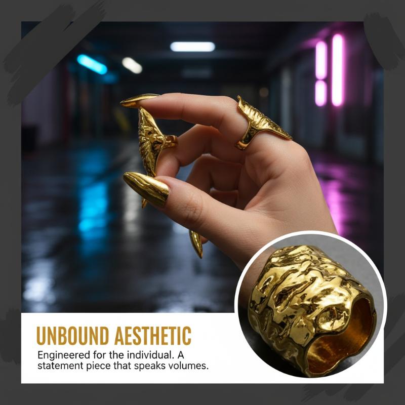 Punk Metallic Claw Nail Rings  - Men Accessories Tips recensione e prezzo