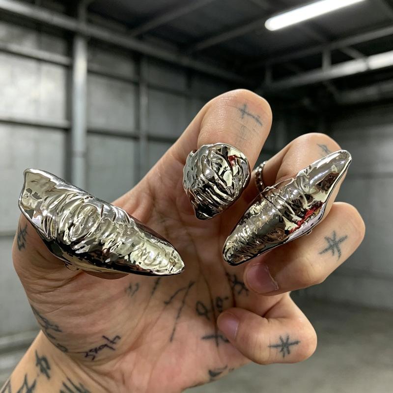 Punk Metallic Claw Nail Rings  - Men Accessories Tips recensione e prezzo