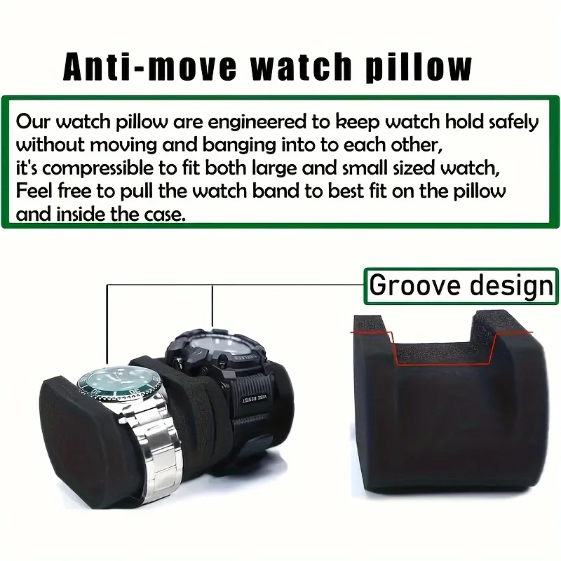 Hard-Shell 2 Slots Watch Trave - Men Accessories Organiser recensione e prezzo