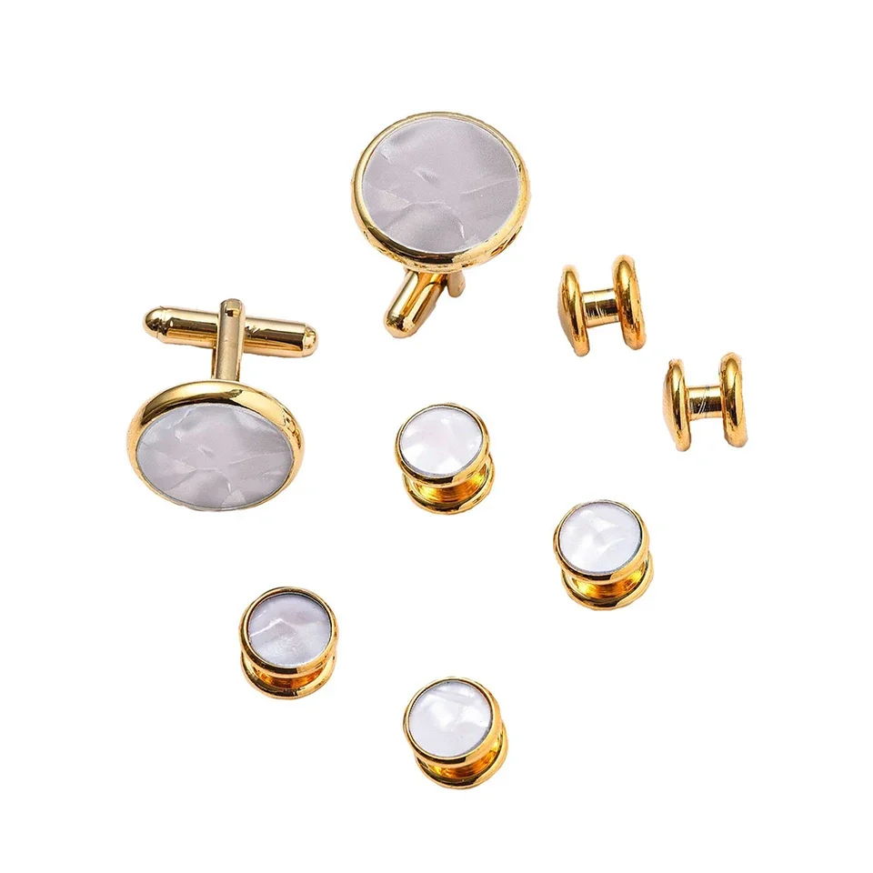 8PCS Elegant Copper Shell Cuff - Men'S Accessories With Suits recensione e prezzo