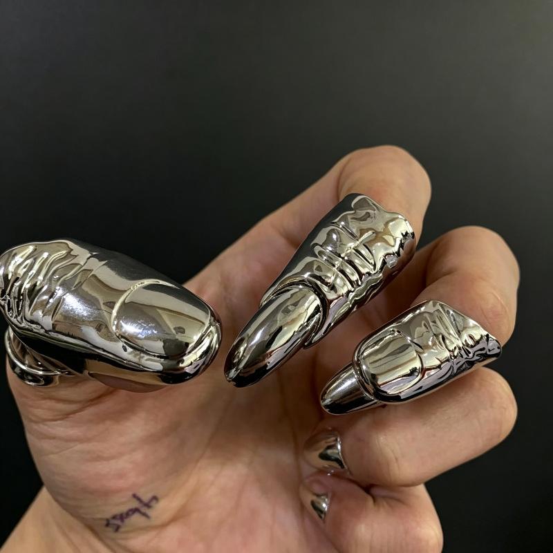 Punk Metallic Claw Nail Rings  - Men Accessories Tips recensione e prezzo