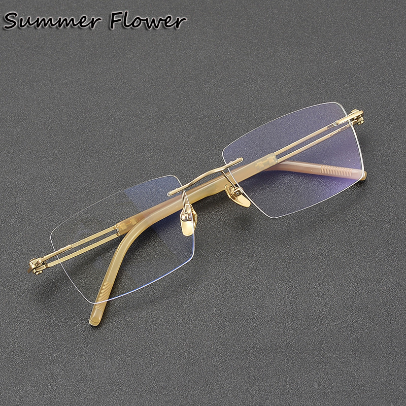150 mm Rimless Glasses Pure Ti - Men Accessories Tips recensione e prezzo