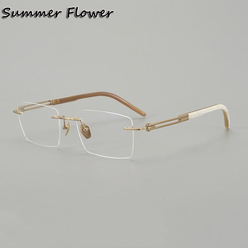 150 mm Rimless Glasses Pure Ti - Men Accessories Tips recensione e prezzo