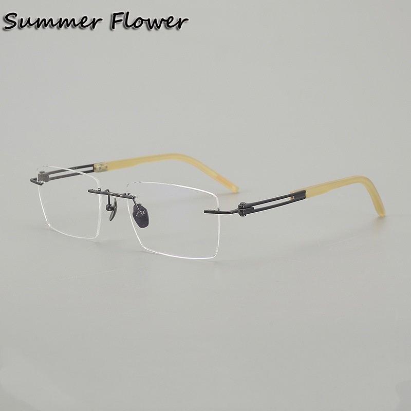 150 mm Rimless Glasses Pure Ti - Men Accessories Tips recensione e prezzo
