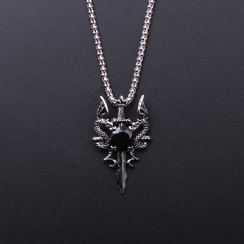 Double Dragon Black Gem Cross  - Men'S Accessories And Jewelry recensione e prezzo