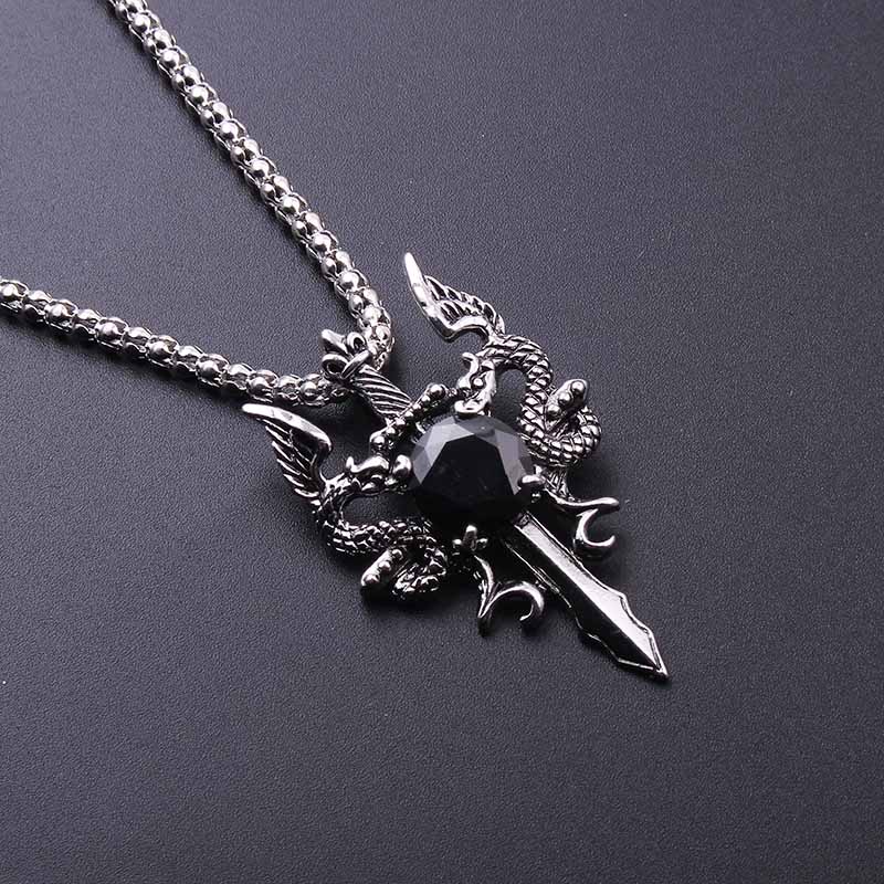 Double Dragon Black Gem Cross  - Men'S Accessories And Jewelry recensione e prezzo