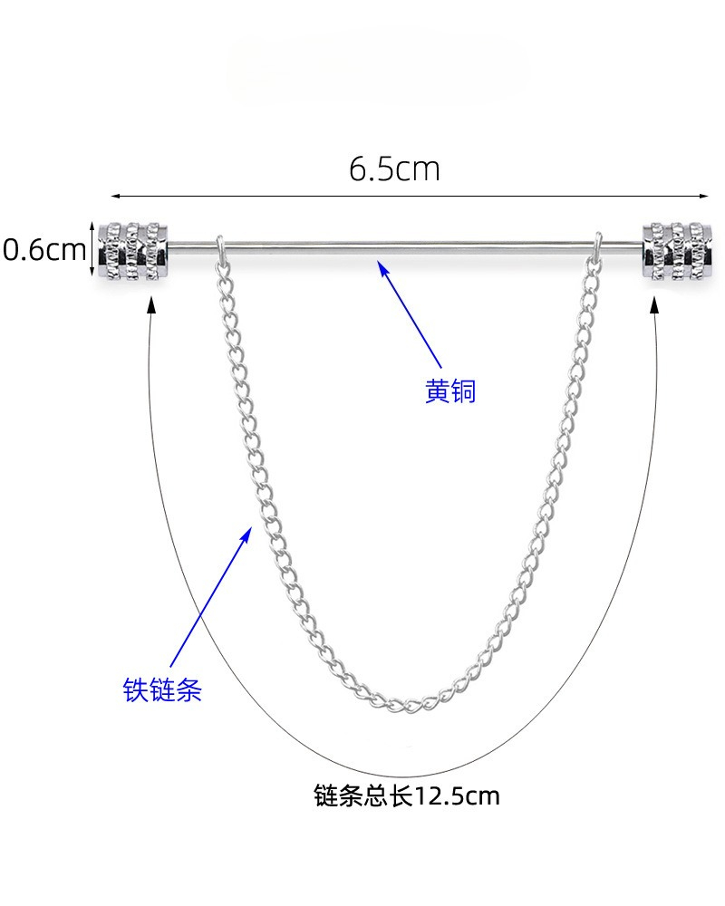 New Men's Brooch for Shirt Sta - Men'S Accessories And Jewelry recensione e prezzo