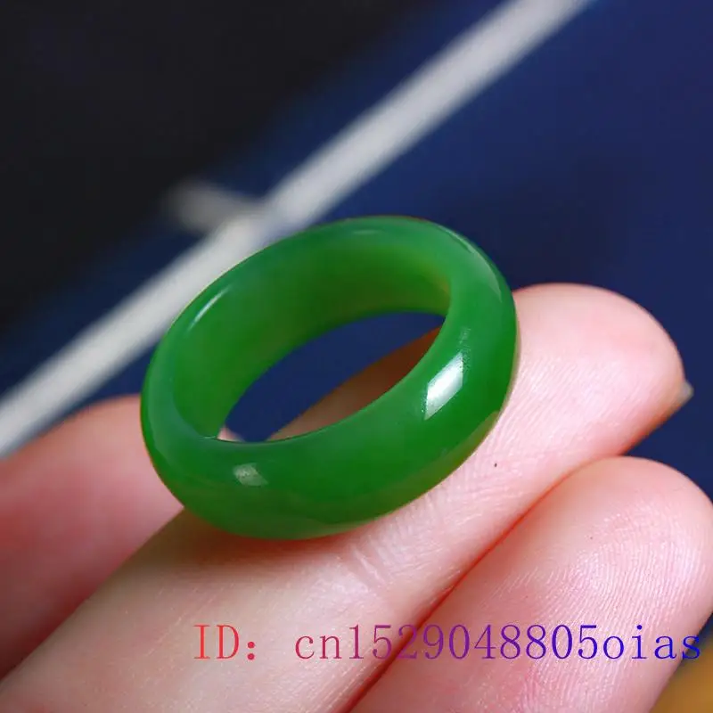 Natural Green Hetian Jade Ring - Men Accessories For Wedding recensione e prezzo