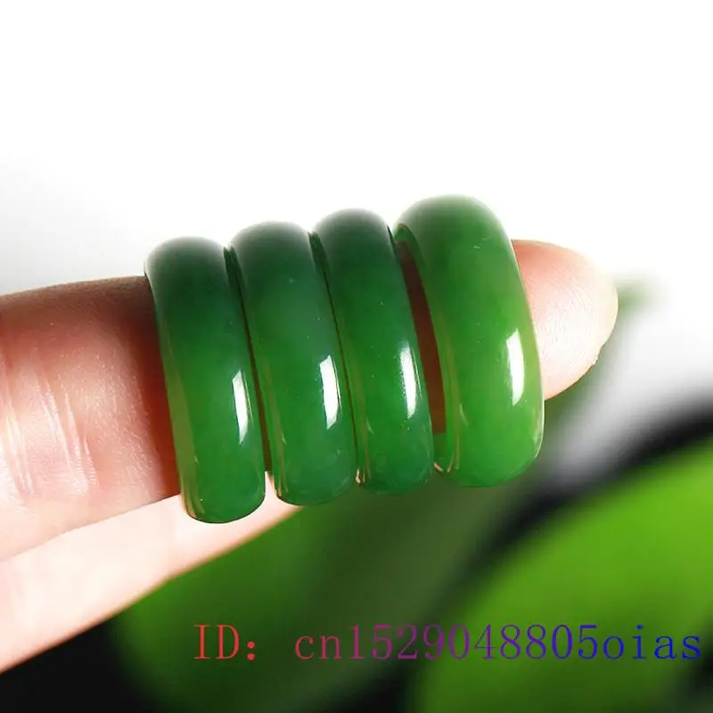 Natural Green Hetian Jade Ring - Men Accessories For Wedding recensione e prezzo