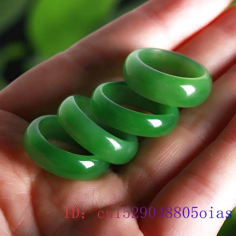 Natural Green Hetian Jade Ring - Men Accessories For Wedding recensione e prezzo